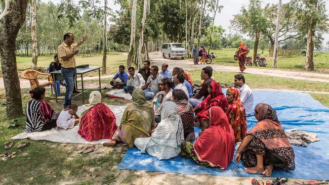 Bauernschulung in Bangladesch
